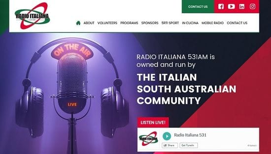New Website Launched for Radio Italiana 531
